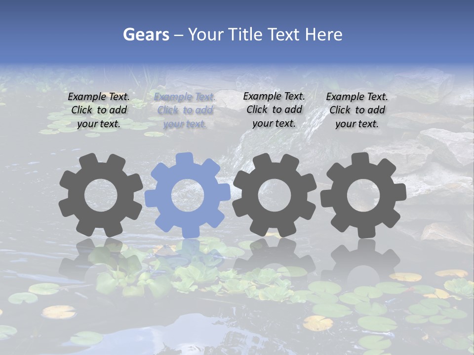 Flow Hosta Grass PowerPoint Template