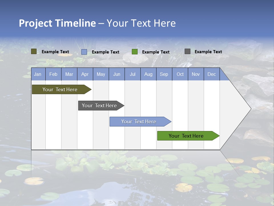 Flow Hosta Grass PowerPoint Template