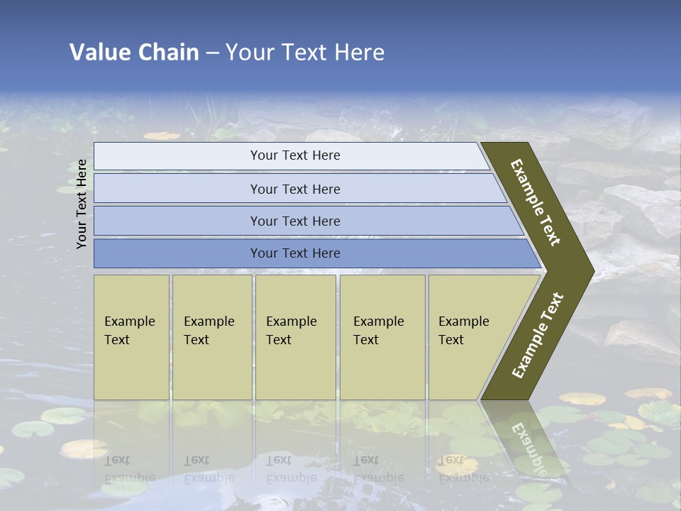 Flow Hosta Grass PowerPoint Template