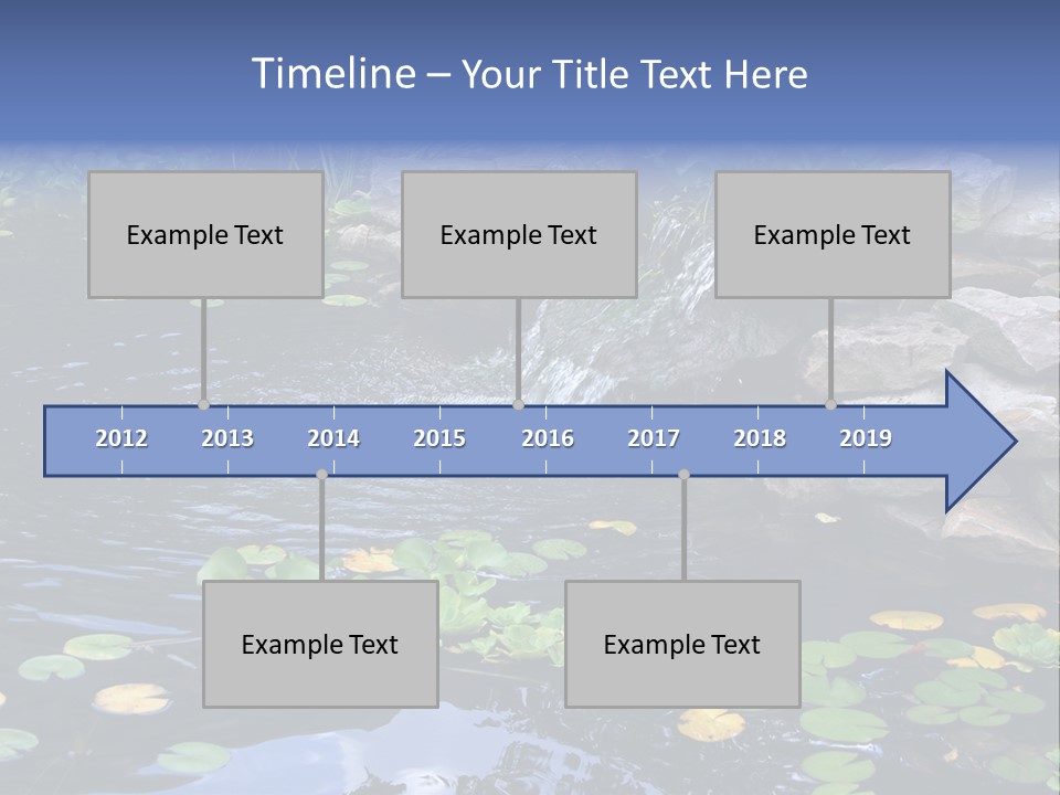 Flow Hosta Grass PowerPoint Template