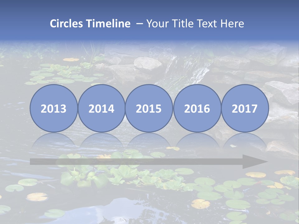 Flow Hosta Grass PowerPoint Template