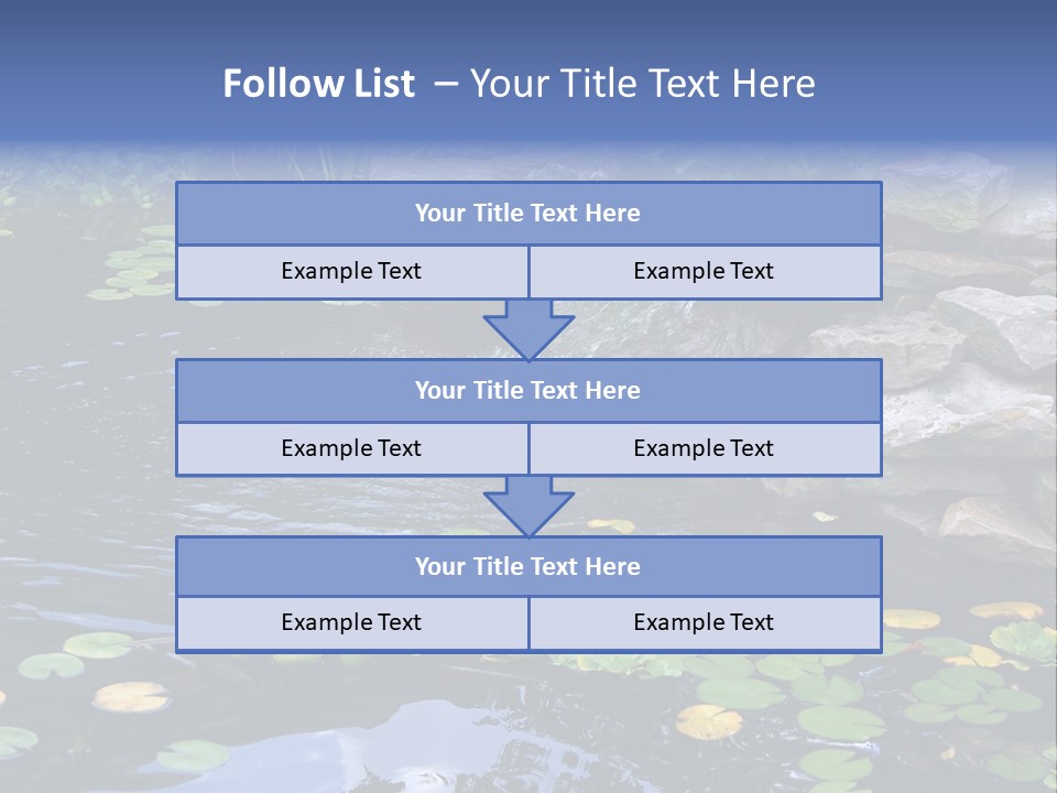 Flow Hosta Grass PowerPoint Template