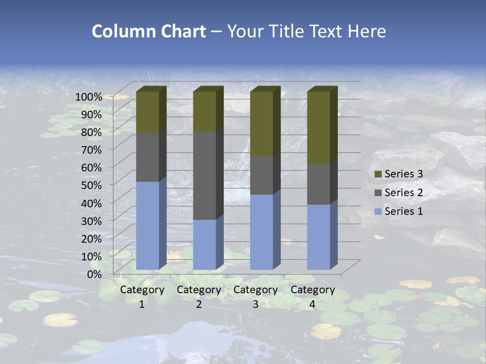 Flow Hosta Grass PowerPoint Template