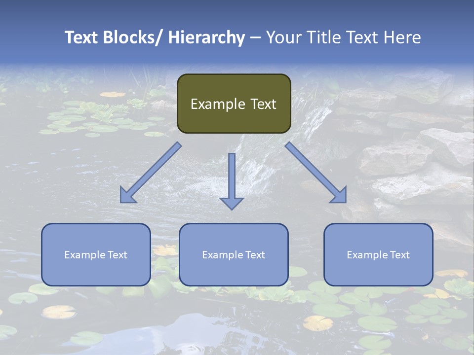 Flow Hosta Grass PowerPoint Template