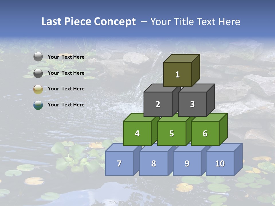 Flow Hosta Grass PowerPoint Template