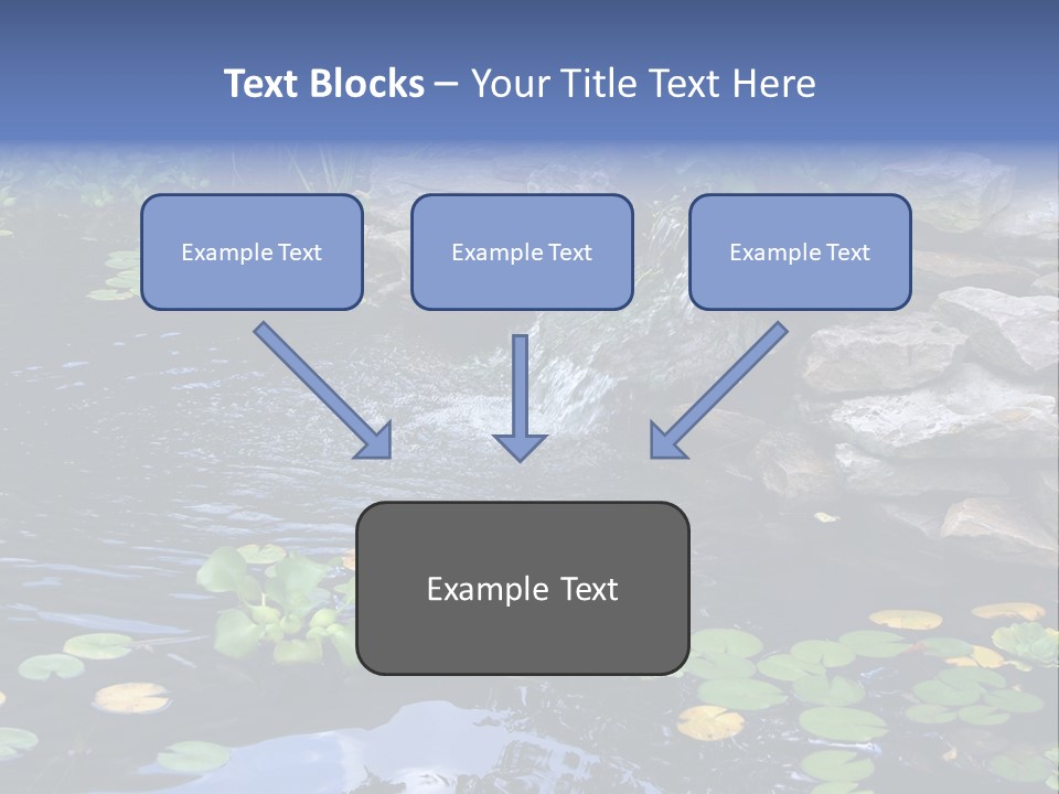 Flow Hosta Grass PowerPoint Template