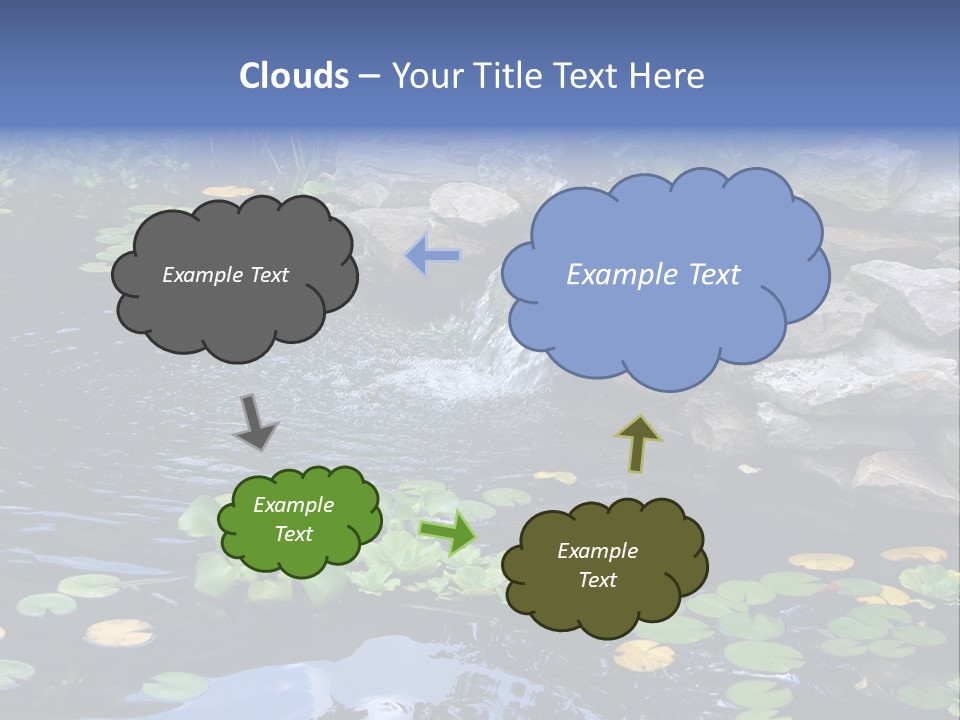 Flow Hosta Grass PowerPoint Template