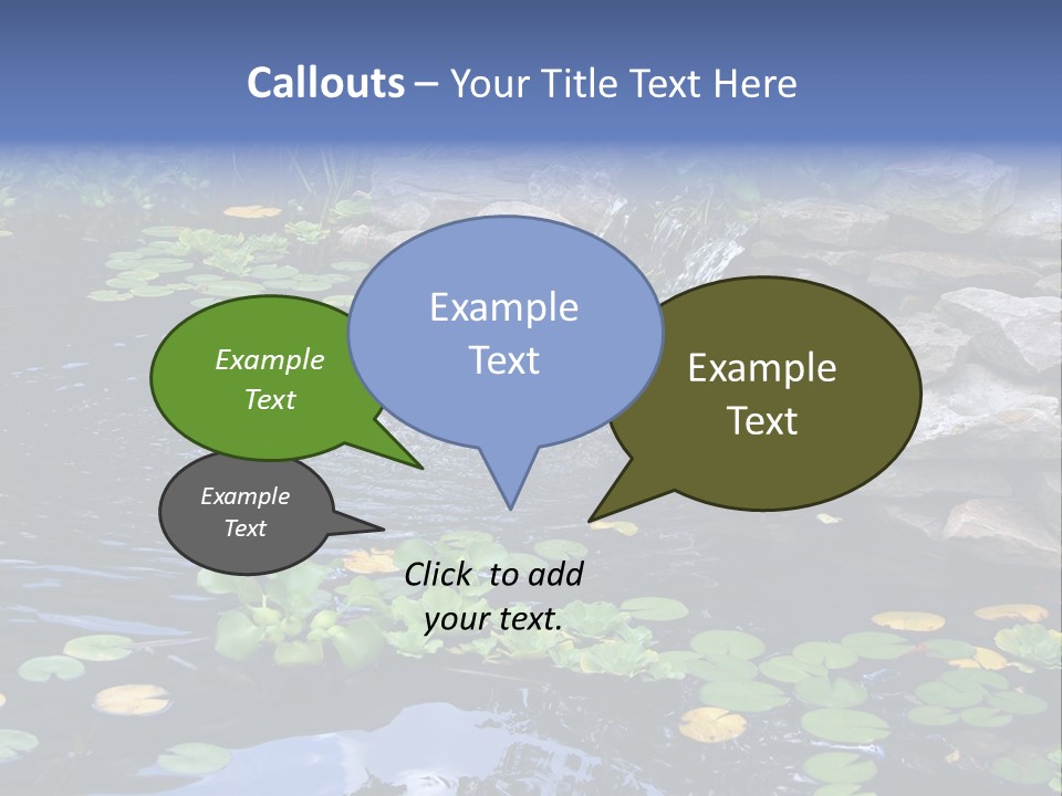 Flow Hosta Grass PowerPoint Template