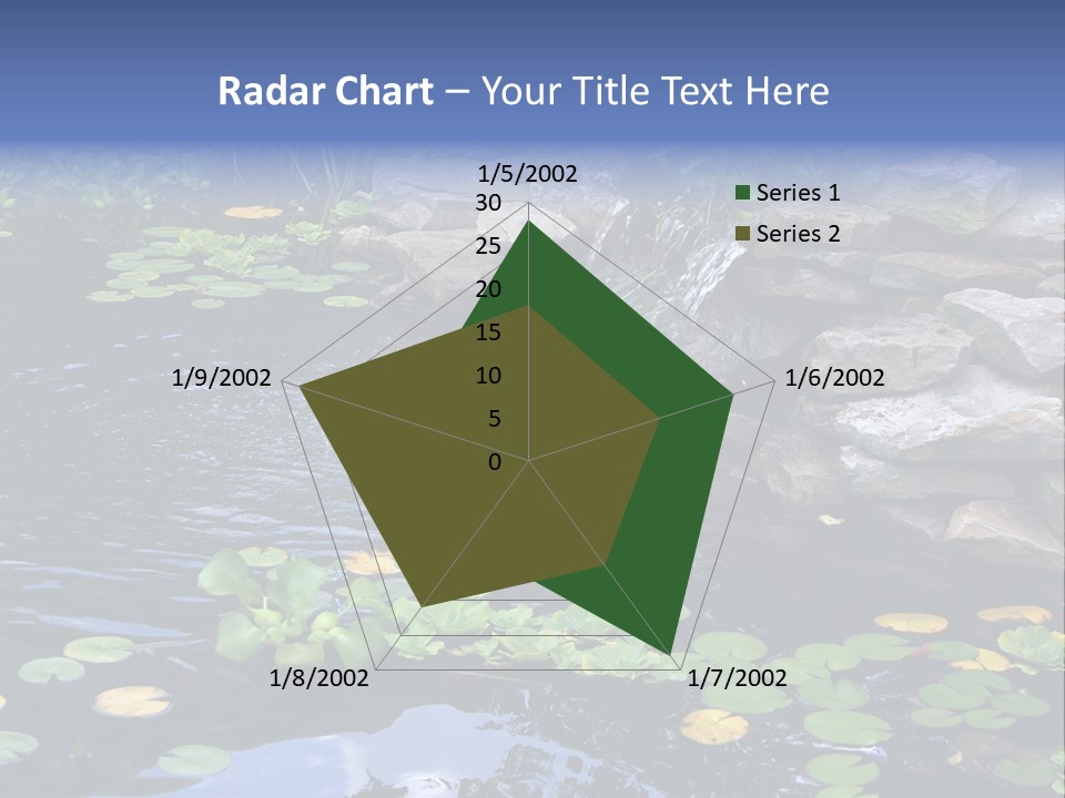 Flow Hosta Grass PowerPoint Template