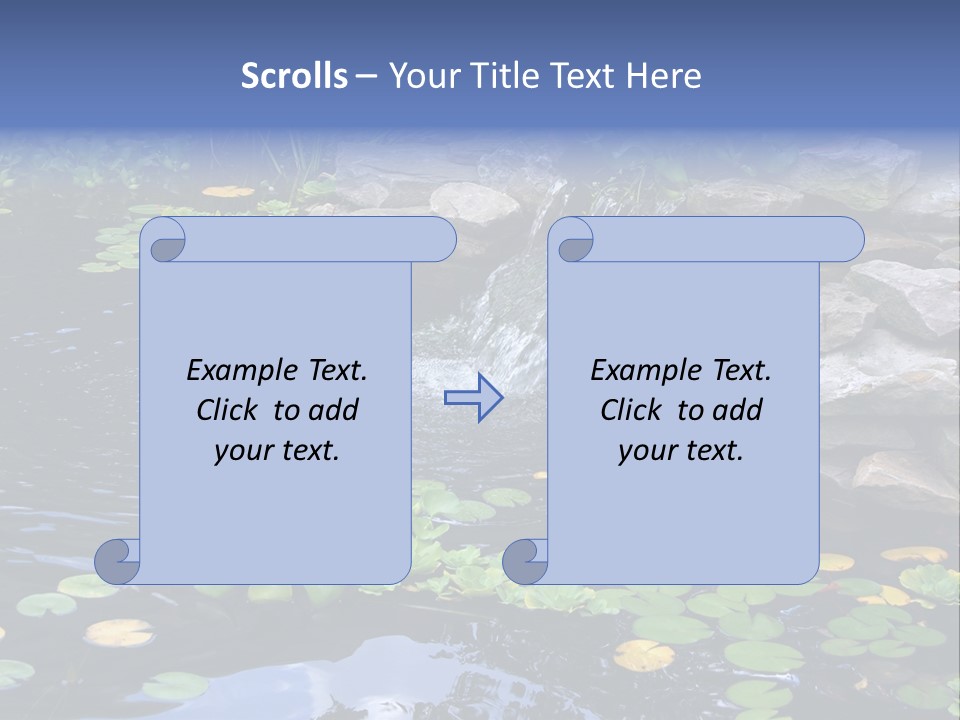 Flow Hosta Grass PowerPoint Template