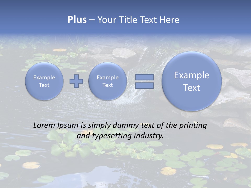 Flow Hosta Grass PowerPoint Template
