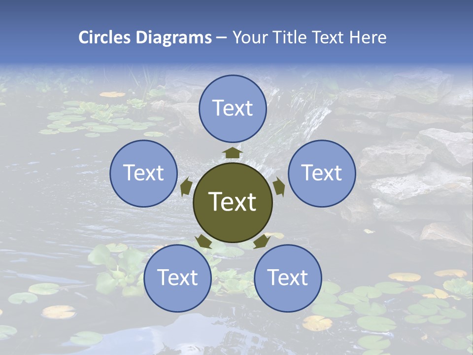 Flow Hosta Grass PowerPoint Template