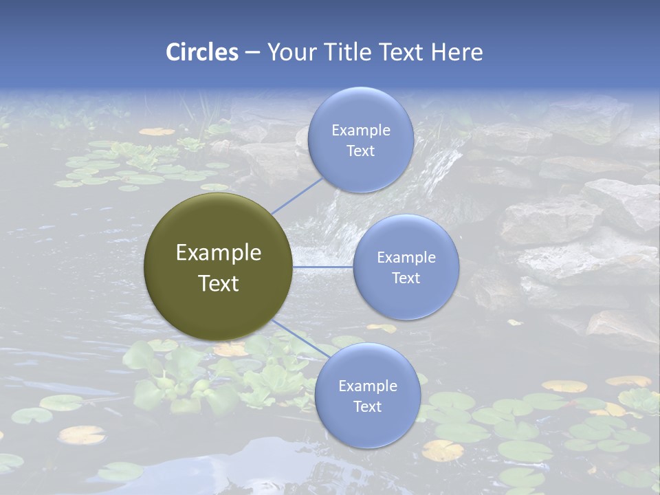 Flow Hosta Grass PowerPoint Template