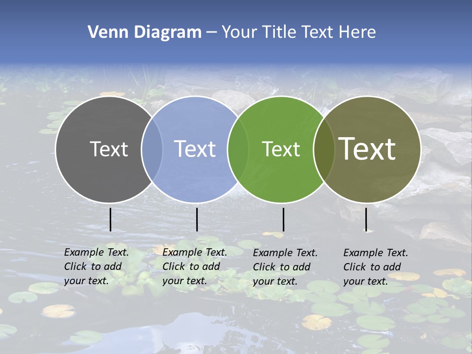 Flow Hosta Grass PowerPoint Template