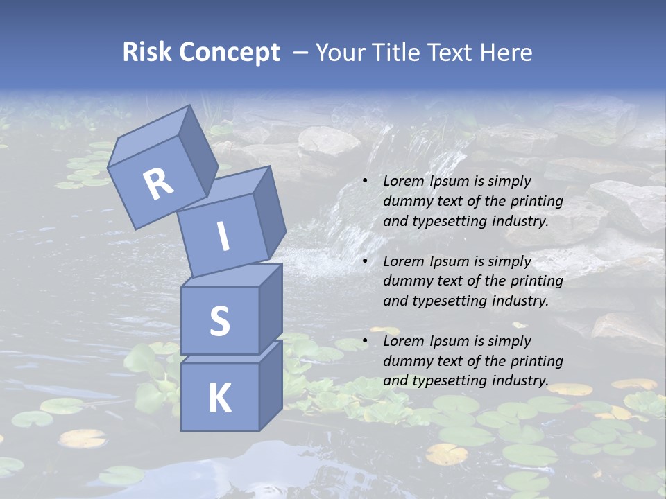 Flow Hosta Grass PowerPoint Template