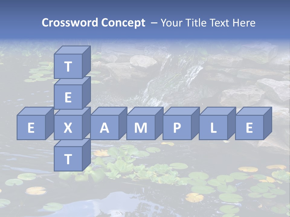 Flow Hosta Grass PowerPoint Template