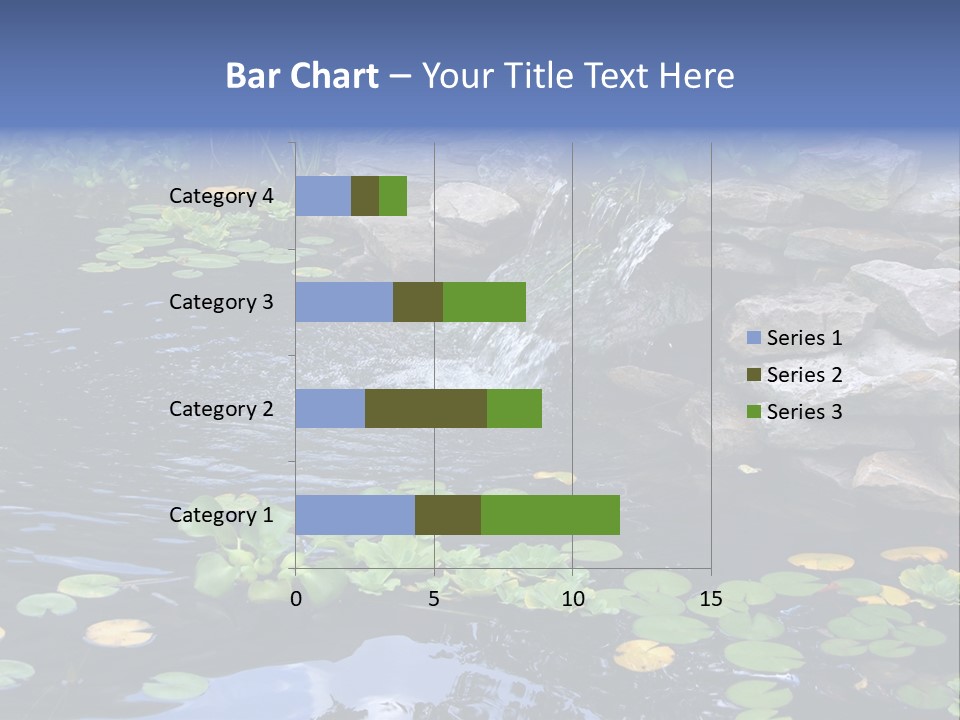 Flow Hosta Grass PowerPoint Template