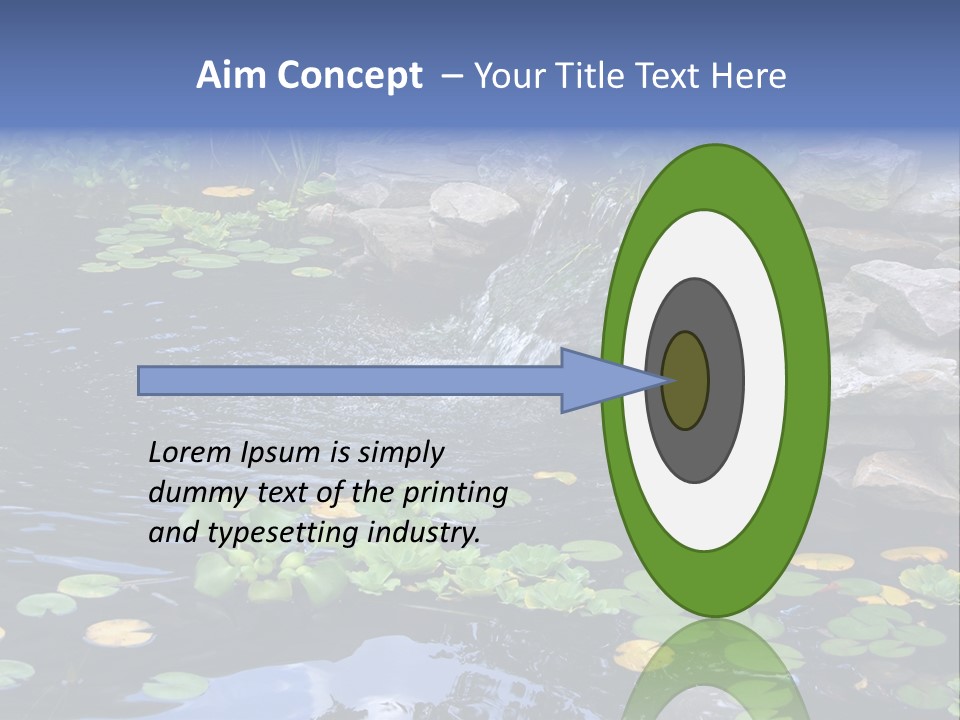 Flow Hosta Grass PowerPoint Template