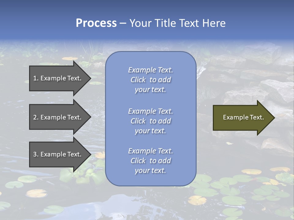 Flow Hosta Grass PowerPoint Template