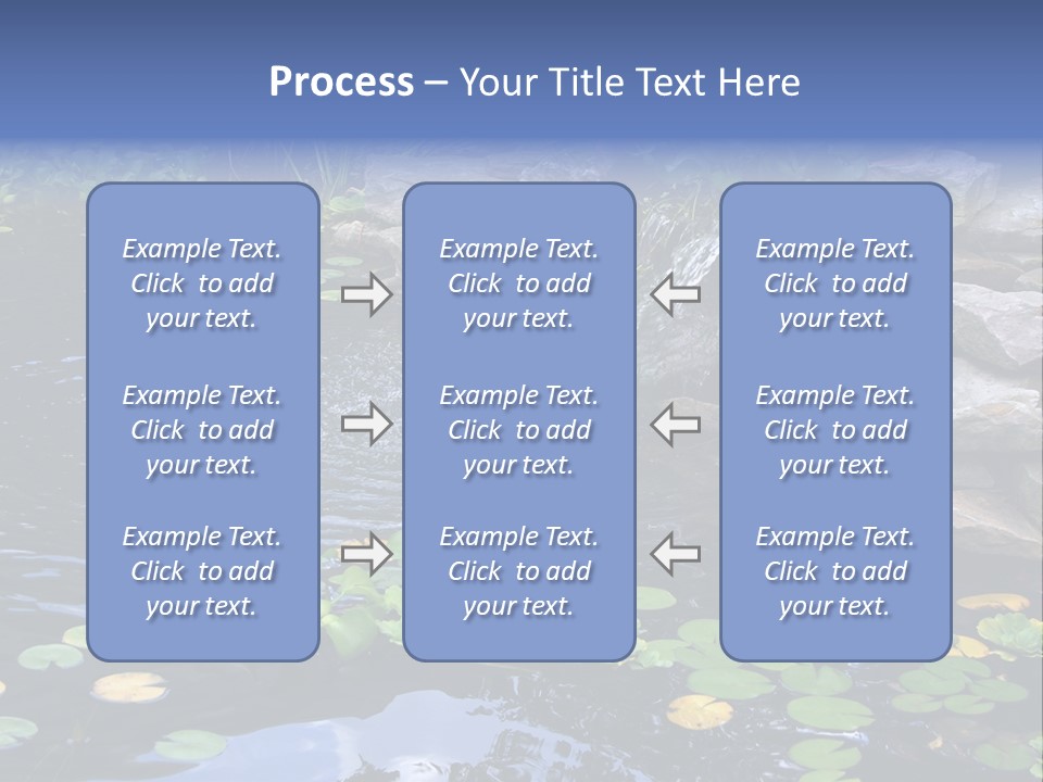Flow Hosta Grass PowerPoint Template