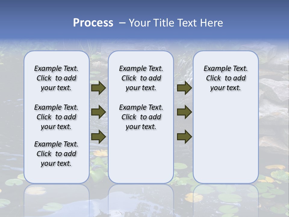 Flow Hosta Grass PowerPoint Template