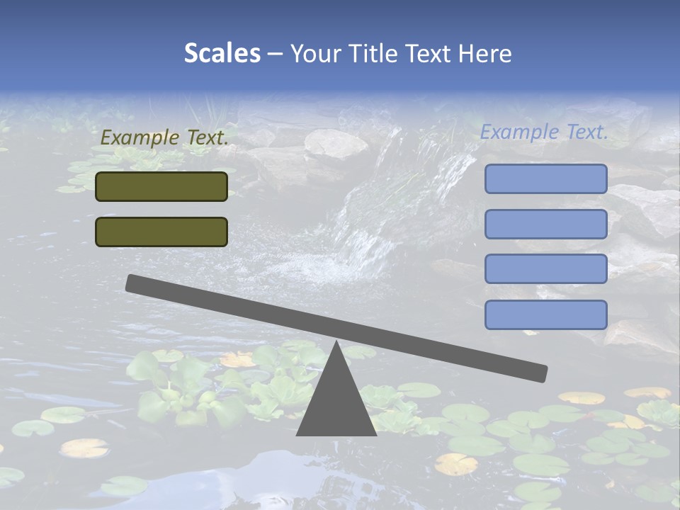 Flow Hosta Grass PowerPoint Template