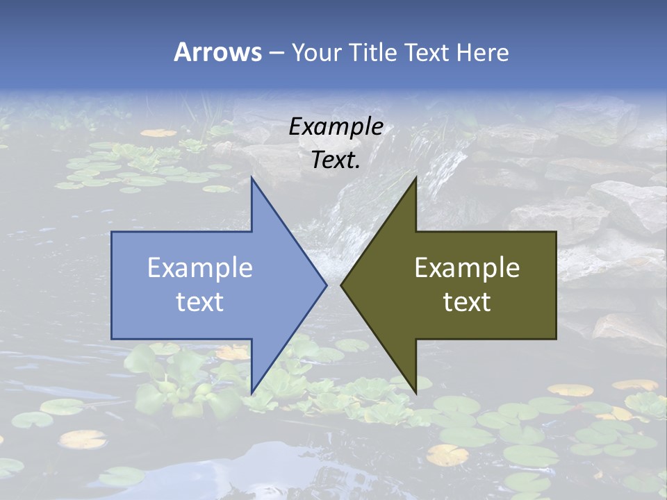 Flow Hosta Grass PowerPoint Template