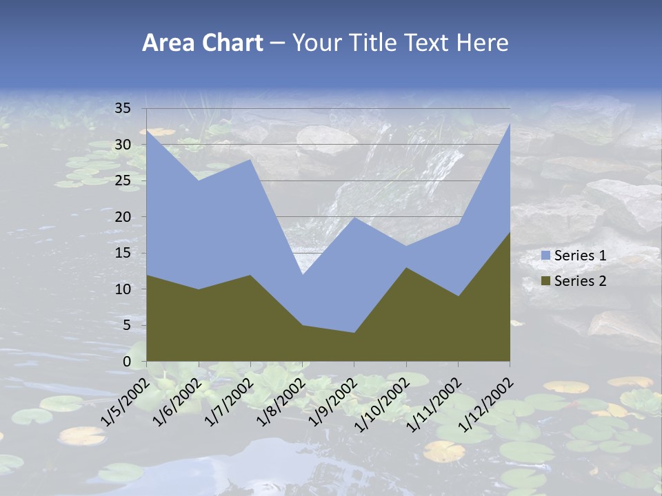 Flow Hosta Grass PowerPoint Template