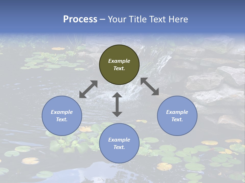 Flow Hosta Grass PowerPoint Template