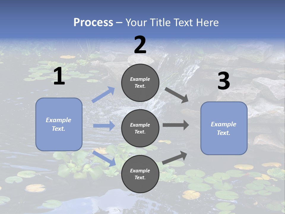 Flow Hosta Grass PowerPoint Template