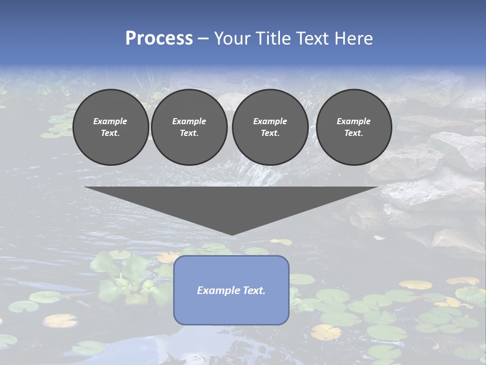 Flow Hosta Grass PowerPoint Template