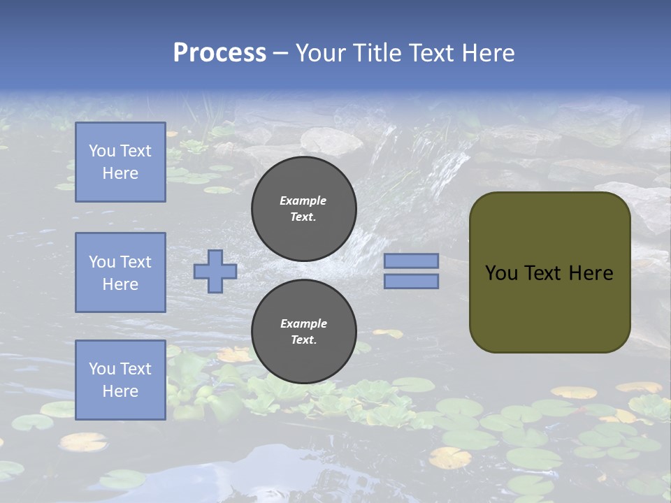 Flow Hosta Grass PowerPoint Template