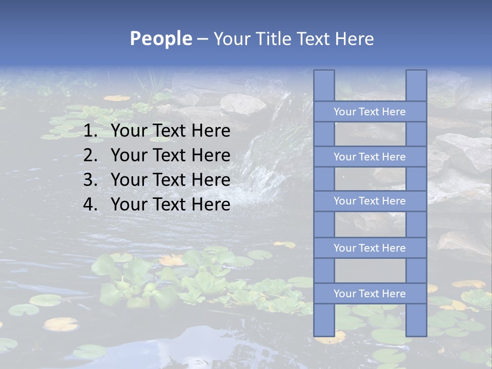 Flow Hosta Grass PowerPoint Template