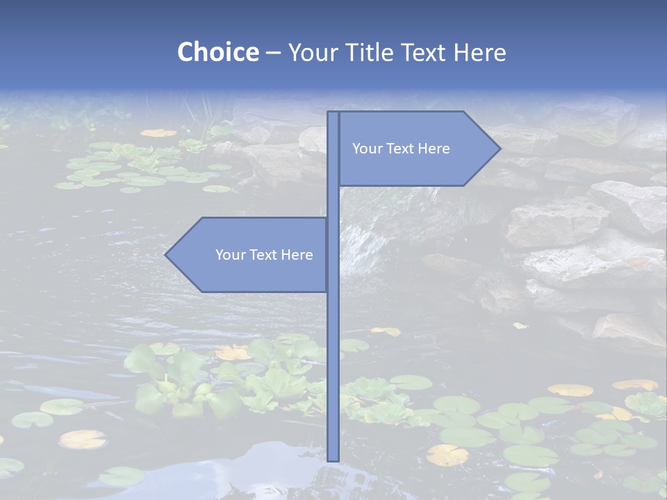 Flow Hosta Grass PowerPoint Template