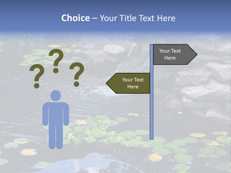 Flow Hosta Grass PowerPoint Template