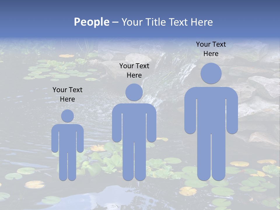 Flow Hosta Grass PowerPoint Template