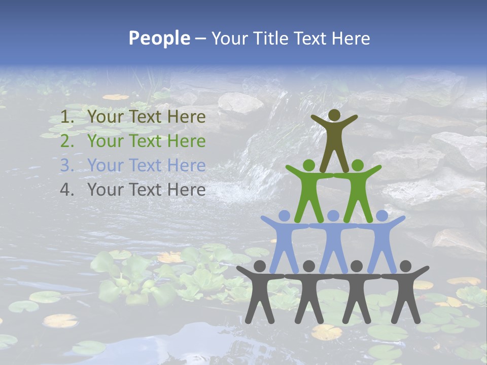 Flow Hosta Grass PowerPoint Template