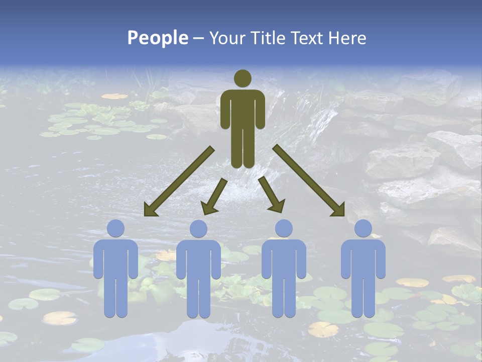 Flow Hosta Grass PowerPoint Template