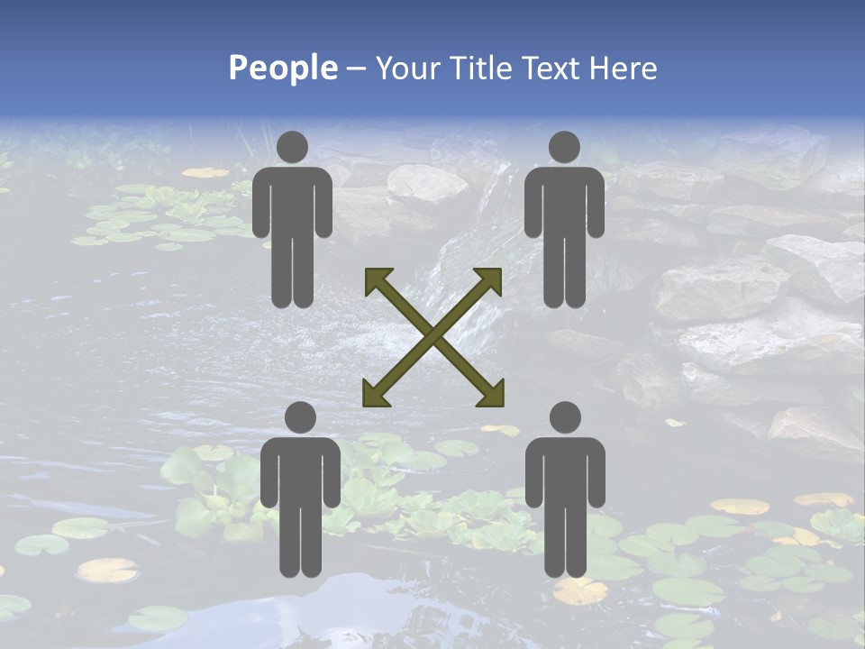 Flow Hosta Grass PowerPoint Template