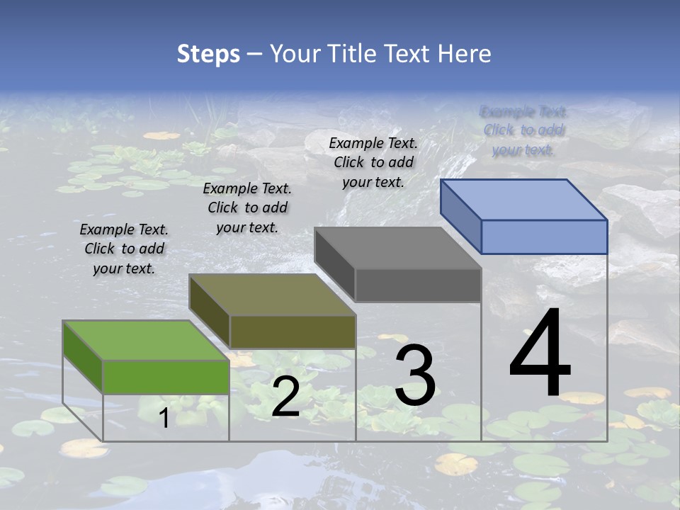 Flow Hosta Grass PowerPoint Template