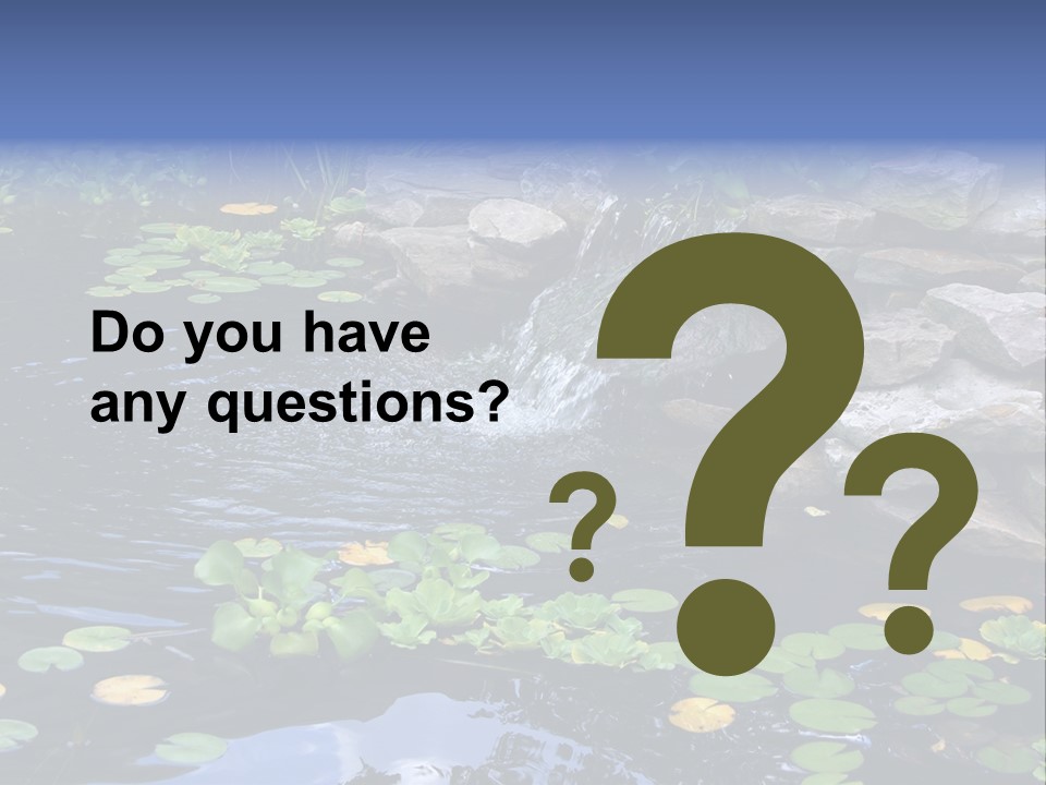 Flow Hosta Grass PowerPoint Template