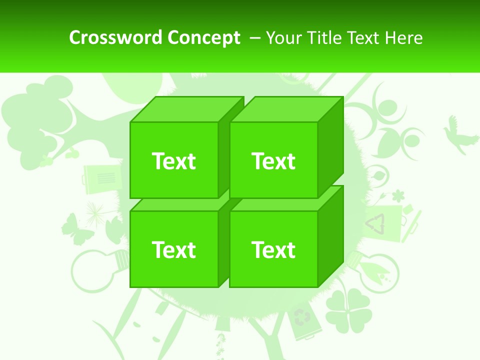 Tree Planet Green PowerPoint Template
