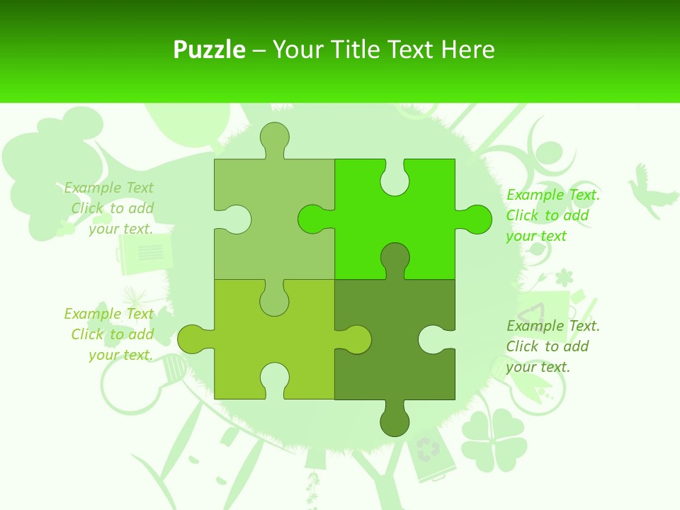 Tree Planet Green PowerPoint Template