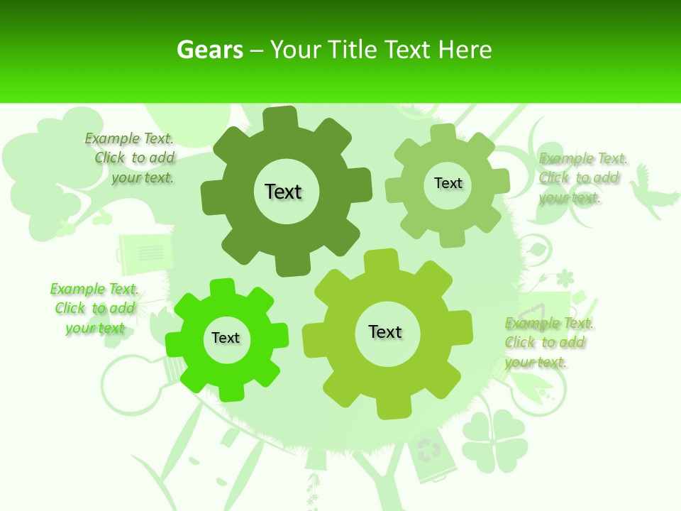 Tree Planet Green PowerPoint Template