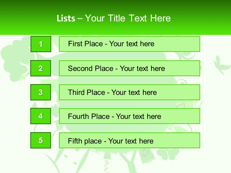 Tree Planet Green PowerPoint Template