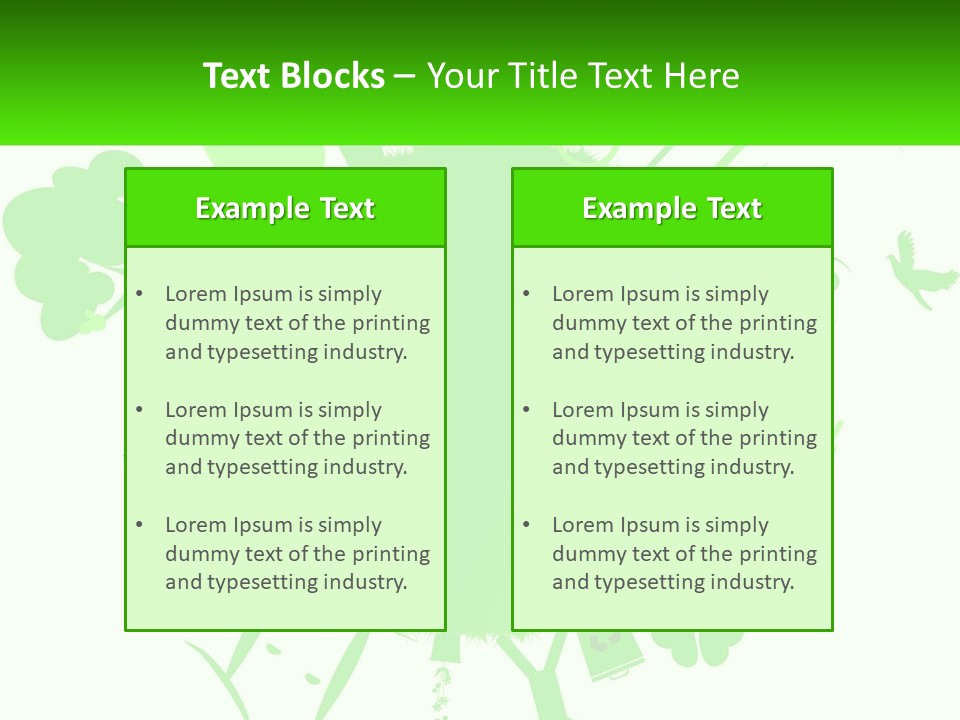 Tree Planet Green PowerPoint Template
