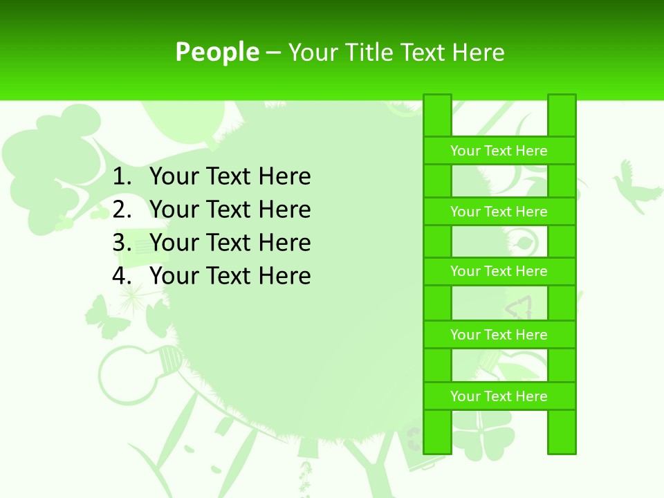 Tree Planet Green PowerPoint Template