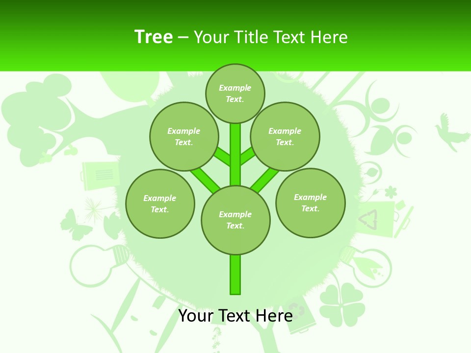 Tree Planet Green PowerPoint Template