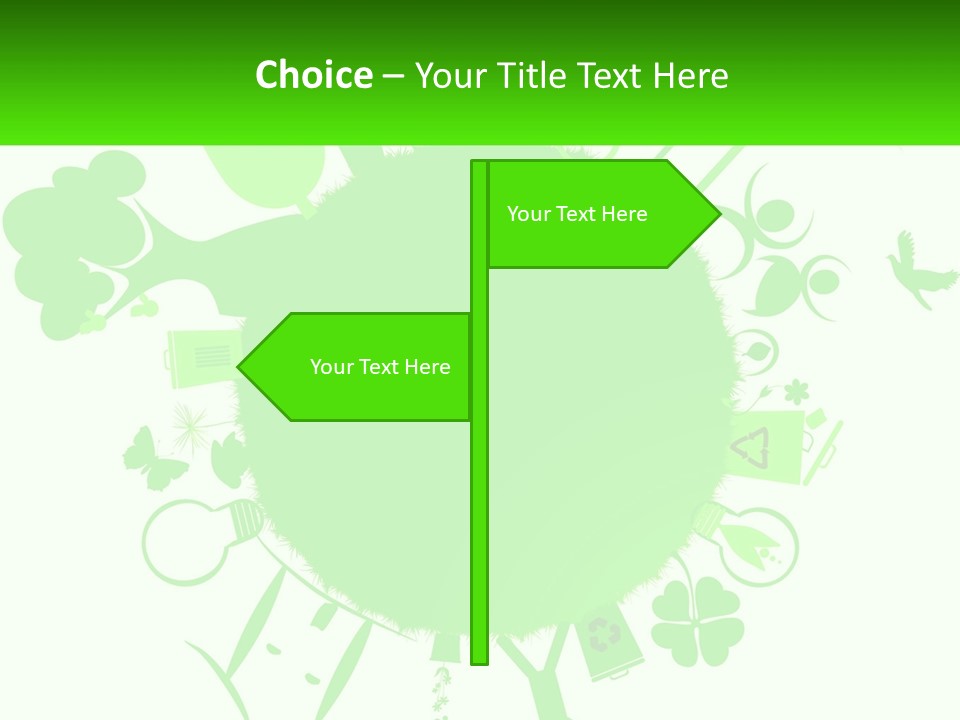 Tree Planet Green PowerPoint Template