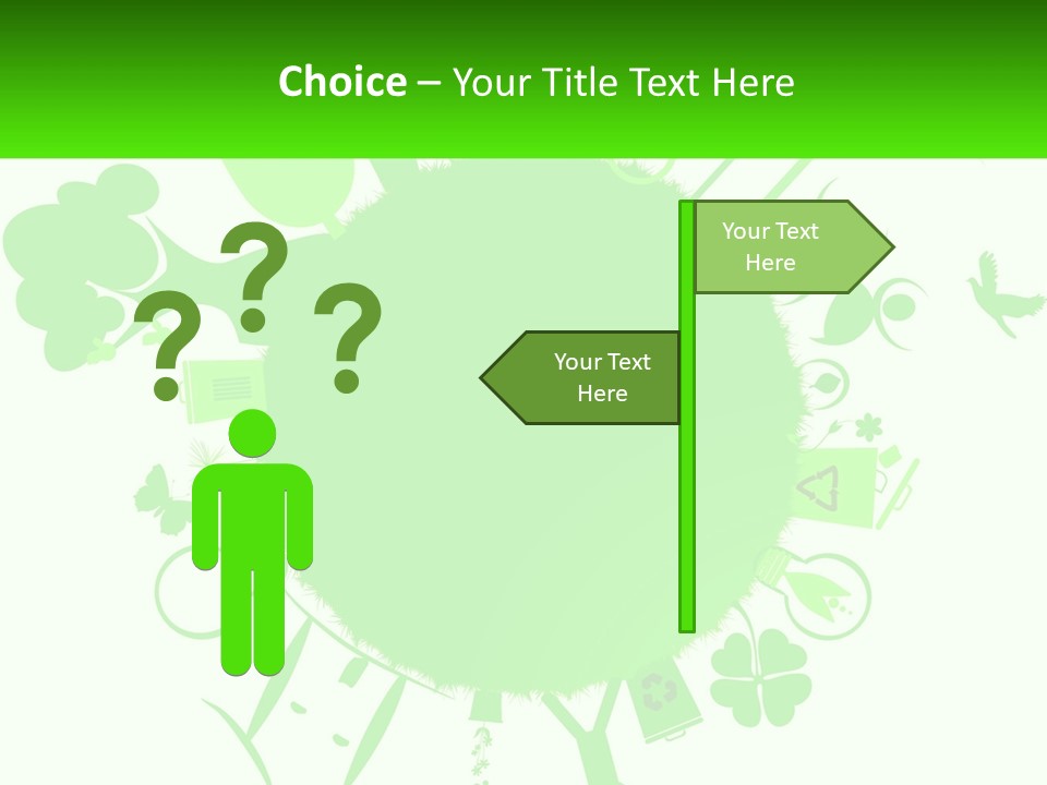 Tree Planet Green PowerPoint Template